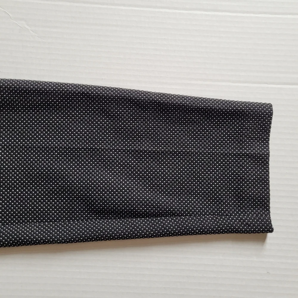 Zara pants black trousers white mini dots preppy office casual size 6 pockets - Picture 12 of 12